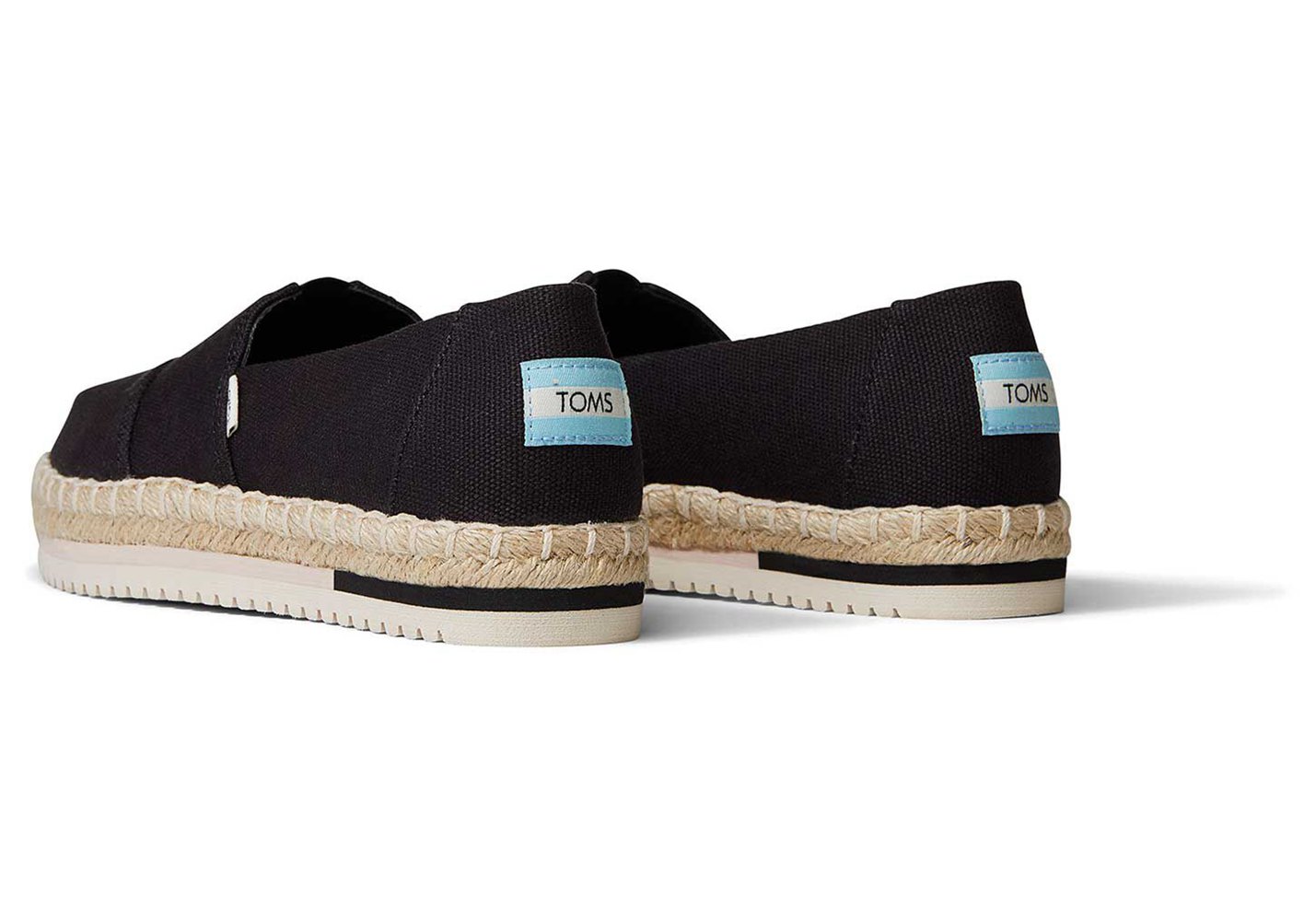 Toms Espadryle Damskie Czarne - Alpargata Platform - 02CTYNJUD